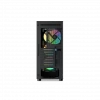 SAMA S40BK Black, H700BK 700W, 80 PLUS, Tempered Glass Panel, Mesh Ön Panel, Type-C, 4x120mm ARGB Fan, ATX, GAMING KASA