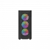 SAMA S40BK Black, H700BK 700W, 80 PLUS, Tempered Glass Panel, Mesh Ön Panel, Type-C, 4x120mm ARGB Fan, ATX, GAMING KASA