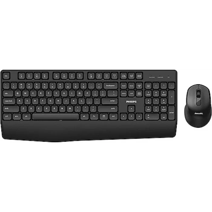 PHILIPS SPT6348B, Siyah, Türkçe Q, 2.4Ghz Kablosuz, Multimedya Klavye Mouse Set