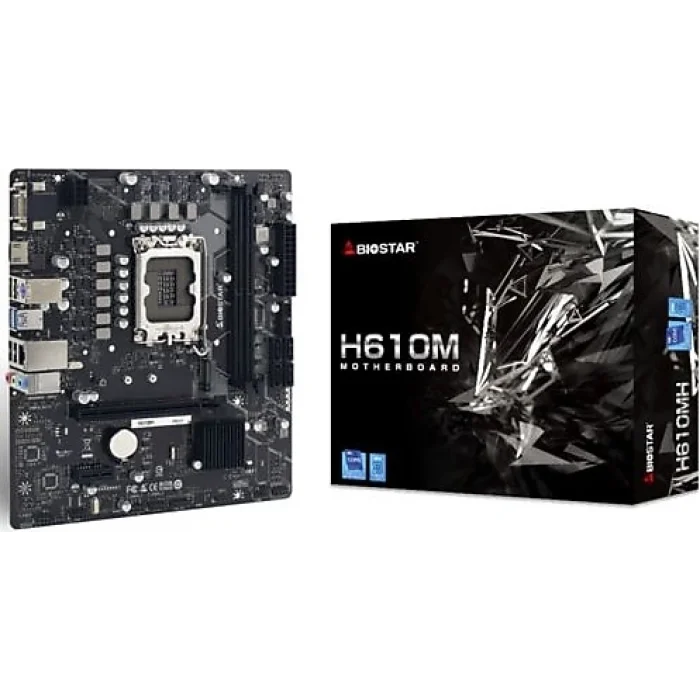 Biostar H610MHP 2.0 Intel 1700p DDR4 3200 HDMI VGA M2 mATX