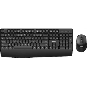 PHILIPS SPT6348B, Siyah, Türkçe Q, 2.4Ghz Kablosuz, Multimedya Klavye Mouse Set
