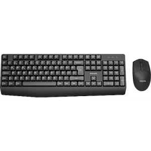 PHILIPS SPT6337B, Siyah, Türkçe Q, 2.4Ghz Kablosuz, Klavye Mouse Set