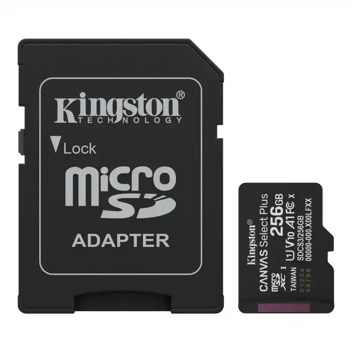 256GB KINGSTON MICROSD CANVAS SELECT PLUS A1 SDCS3/256GB