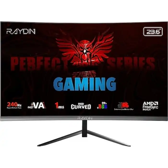 Raydın MM24RFA-240HZ 23.6 1 ms Full HD Curved 240 Hz Oyuncu Monitörü