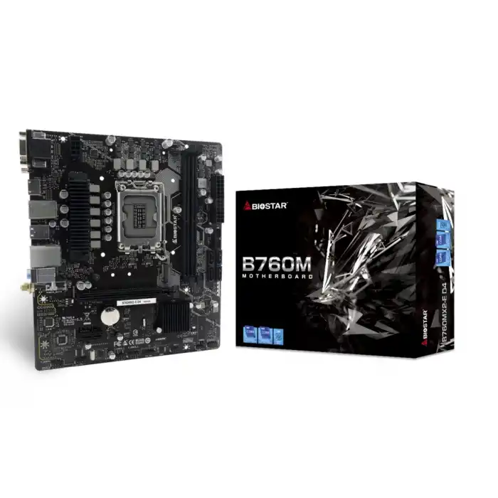 Biostar B760MX2-E D4 Intel LGA1700 DDR4 Micro ATX Anakart