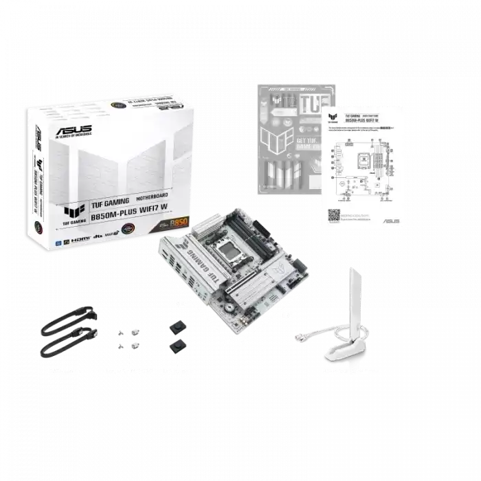 ASUS TUF GAMING B850M-PLUS WIFI7 AMD ANAKART BEYAZ