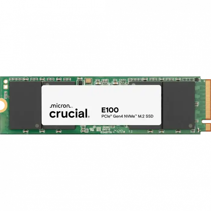 CRUCIAL CT2000E100SSD8, E100, 2TB, 5000/4500, Gen4, NVME PCIe M.2 2280, SSD