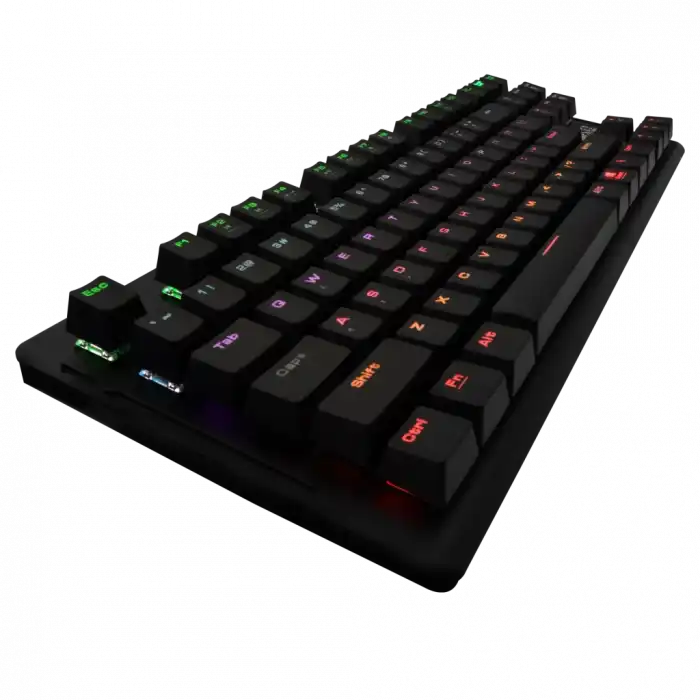 GAMDIAS HERMES-E2, USB Kablolu, İngilizce,  Rainbow Backlight, Blue Mekanik Switch, Gaming Klavye