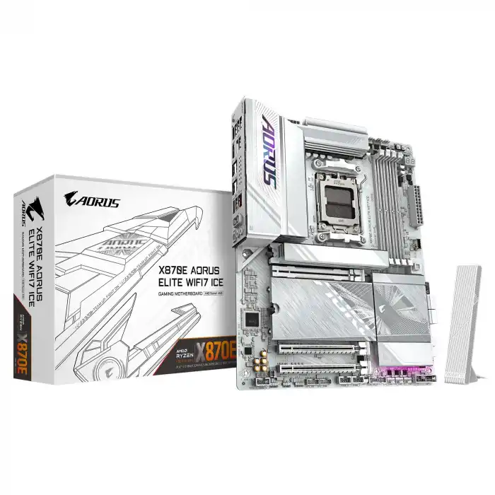 GIGABYTE X870E-A-ELTWF7ICE AORUS ELITE WIFI7 ICE DDR5 M.2 HDMI DP ATX AM5