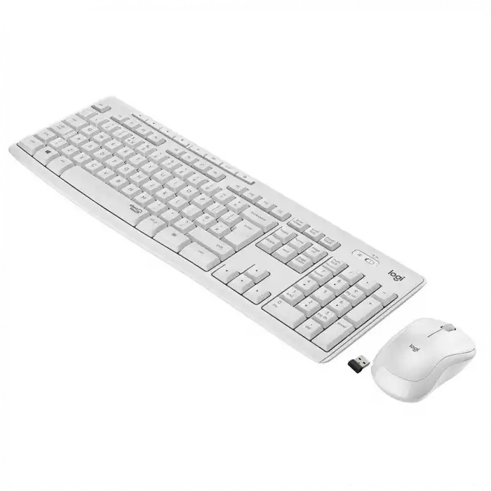 LOGITECH MK295 Beyaz, 920-010089, Kablosuz, Türkçe Q, Klavye Mouse Set