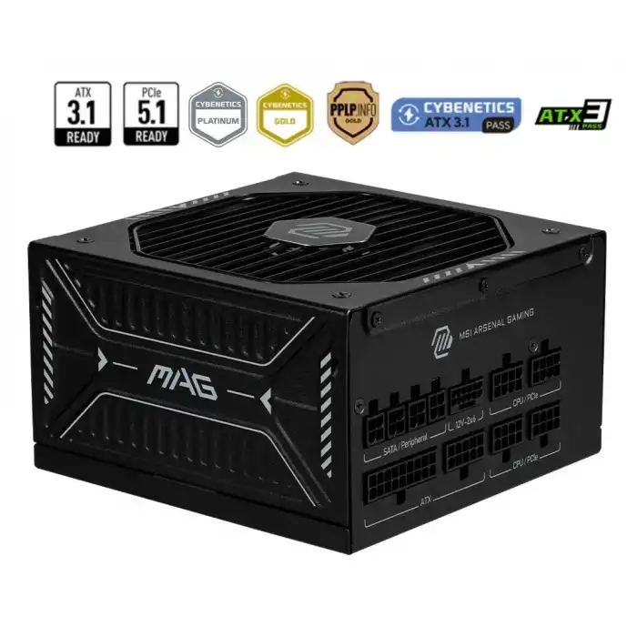 MSI MAG A850GLS PCIE5 850W 80+ GOLD FULL MODÜLER