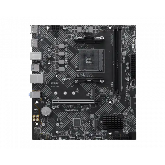MSI PRO B550M-B AM4 DDR4 4600(OC) HDMI DP 2x M.2 USB 5Gbps mATX