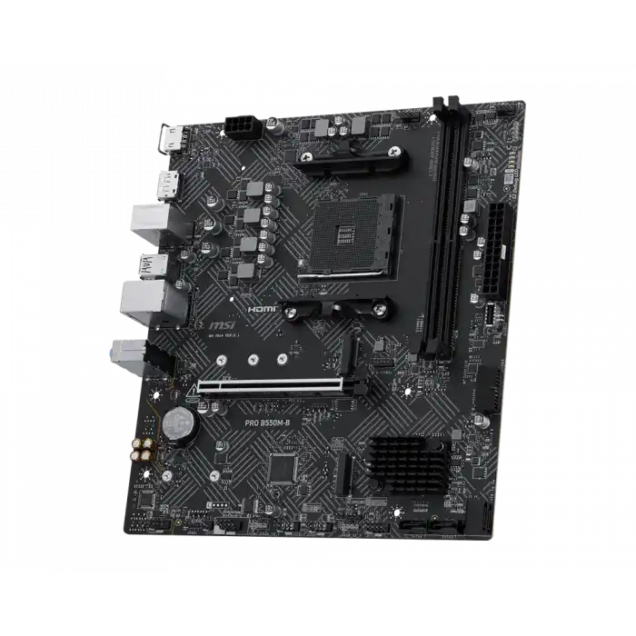 MSI PRO B550M-B AM4 DDR4 4600(OC) HDMI DP 2x M.2 USB 5Gbps mATX