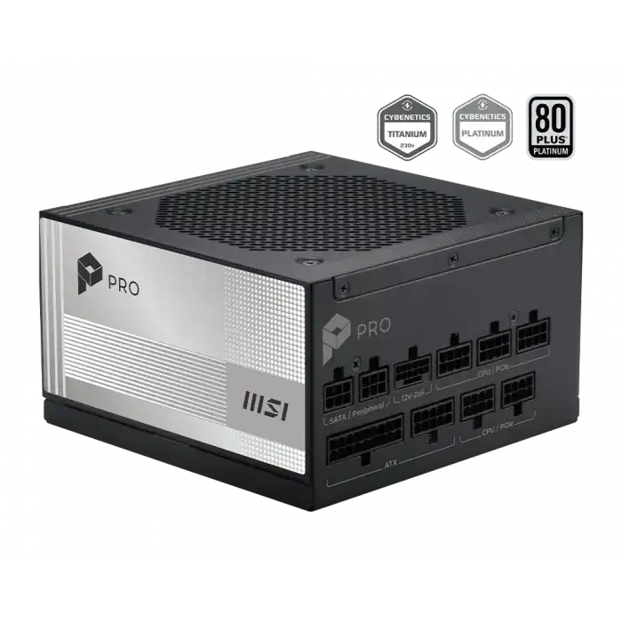 MSI PSU PRO A1000PL PCIE5 1000W 80+ Platinum Power