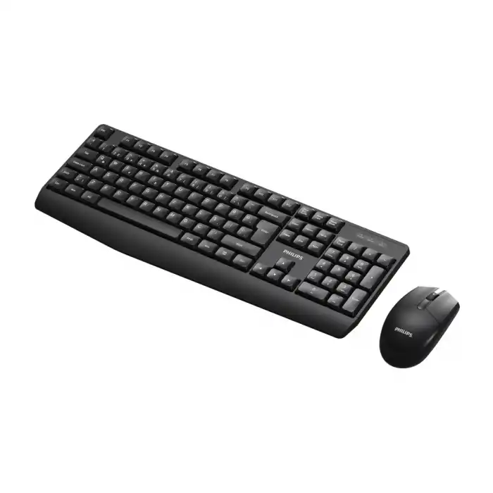 PHILIPS SPT6337B, Siyah, Türkçe Q, 2.4Ghz Kablosuz, Klavye Mouse Set