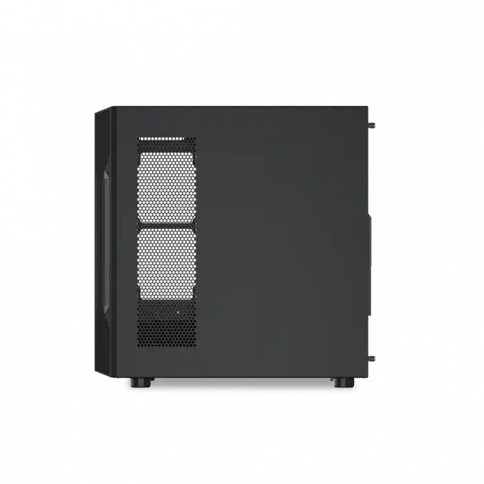 SAMA S40BK Black, H700BK 700W, 80 PLUS, Tempered Glass Panel, Mesh Ön Panel, Type-C, 4x120mm ARGB Fan, ATX, GAMING KASA
