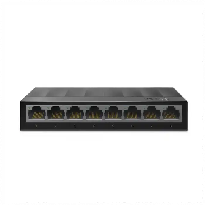 TP-LINK LS1008G, Green Tech, 8 Port GigaBit, Yönetilemez, Masaüstü Switch