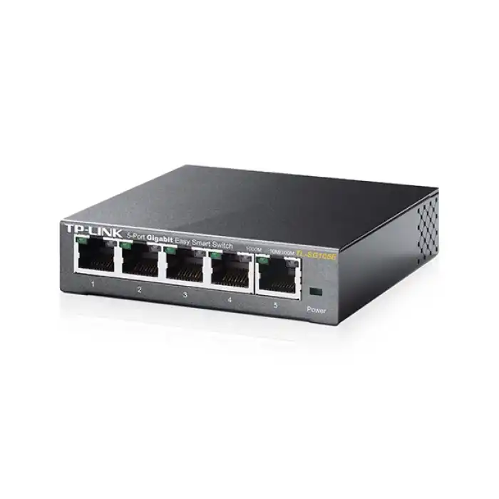 TP-LINK TL-SG105E 5PORT 10/100/1000 YÖNETİLEBİLİR SWITCH