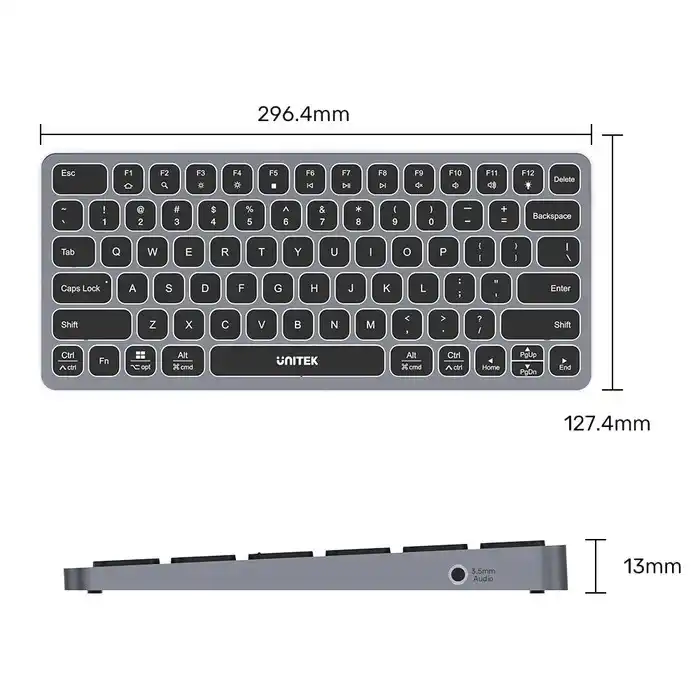 UNITEK 9 IN 1 USB-C HUB KLAVYE (D1092A)