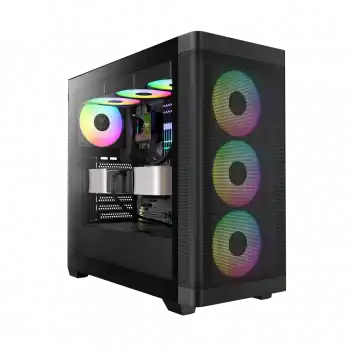GAMDIAS ATHENA M3, 850W, 80+ Bronze, Tempered Glass, Type-C, Mesh Ön Panel, ARGB, ATX, GAMING KASA