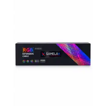 Gamelax ARGB 8-Pin ATX PCI EXP 3x Sleeve Ekran Kartı Beyaz Güç Uzatma Kablosu
