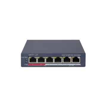 HIKVISION DS-3E1106P-EI/M 4XFE+2XFE MEGABİT 45W POE SWİTCH