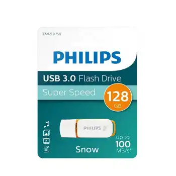 PHILIPS 128GB USB 3.0 SNOW TURUNCU FM12FD75B/00