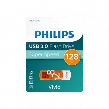PHILIPS FM12FD00B, 128GB, USB 3.0, Vivid, Turuncu, Flash Disk