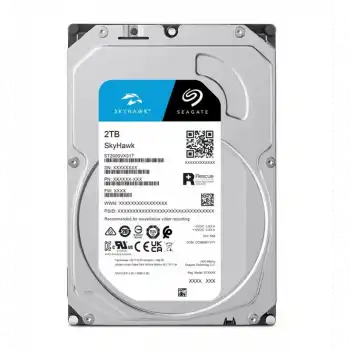 SEAGATE SKYHAWK, ST2000VX017, 3.5", 2TB, 256Mb, 5900Rpm, Güvenlik, HDD