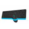 A4 TECH FG1010 Q 2.4 GHZ USB MAVİ KLAVYE+MOUSE KABLOSUZ SET