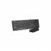A4 TECH KR-3330S, Siyah, USB Kablolu, Türkçe Q, Multimedya, Klavye Mouse Set