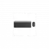 LOGITECH MK470 Siyah, 920-009435, Kablosuz, Türkçe Q, Klavye Mouse Set