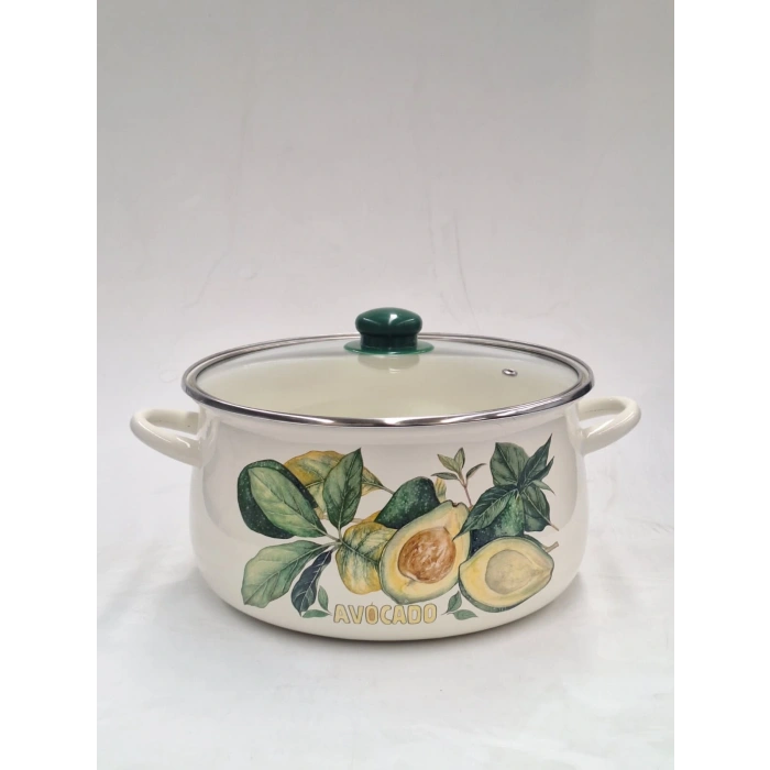 GİZEM Emaye Derin Güveç Tencere // Yoğurt Tenceresi // Bakraç // 24 cm ~6,1 Litre