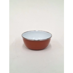 GİZEM EMAYE KASE 13 CM KARAMEL