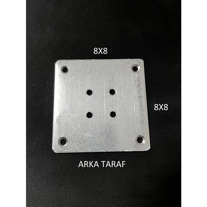 Ayak Bağlantı Sacı Masa Sehpa Ayağı Bağlantı Aparatı Bağlantı Sacı 8x8 cm