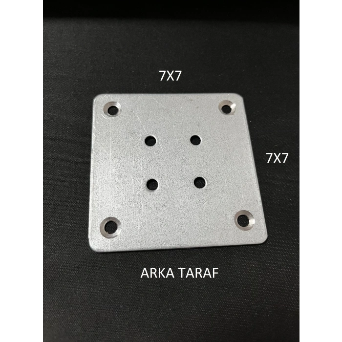 Ayak Bağlantı Sacı Masa Sehpa Ayağı Bağlantı Aparatı Bağlantı Sacı 7x7 cm