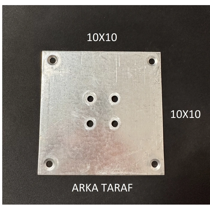 Ayak Bağlantı Sacı Masa Sehpa Ayağı Bağlantı Aparatı Bağlantı Sacı 10x10 cm