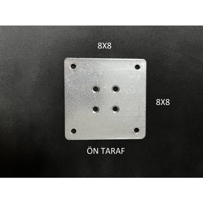 Ayak Bağlantı Sacı Masa Sehpa Ayağı Bağlantı Aparatı Bağlantı Sacı 8x8 cm