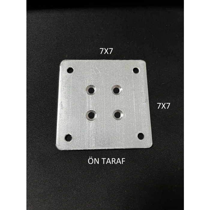 Ayak Bağlantı Sacı Masa Sehpa Ayağı Bağlantı Aparatı Bağlantı Sacı 7x7 cm