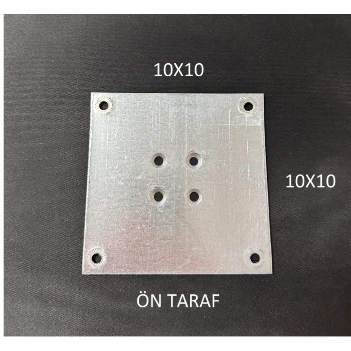 Ayak Bağlantı Sacı Masa Sehpa Ayağı Bağlantı Aparatı Bağlantı Sacı 10x10 cm