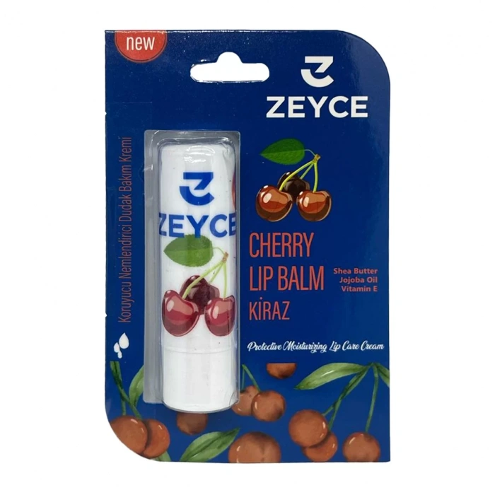 Zeyce Kiraz Dudak Bakım Kremi 4,8 gr Doğal Yağlar ile Kirazlı Dudak Bakımı Nem Cherry Lip Balm