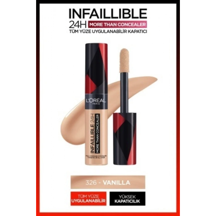 Loreal Paris Infaillible 24H Tüm Yüze Uygulanabilir Kapatıcı - 326 Vanilla