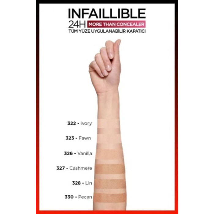 Loreal Paris Infaillible 24H Tüm Yüze Uygulanabilir Kapatıcı - 326 Vanilla