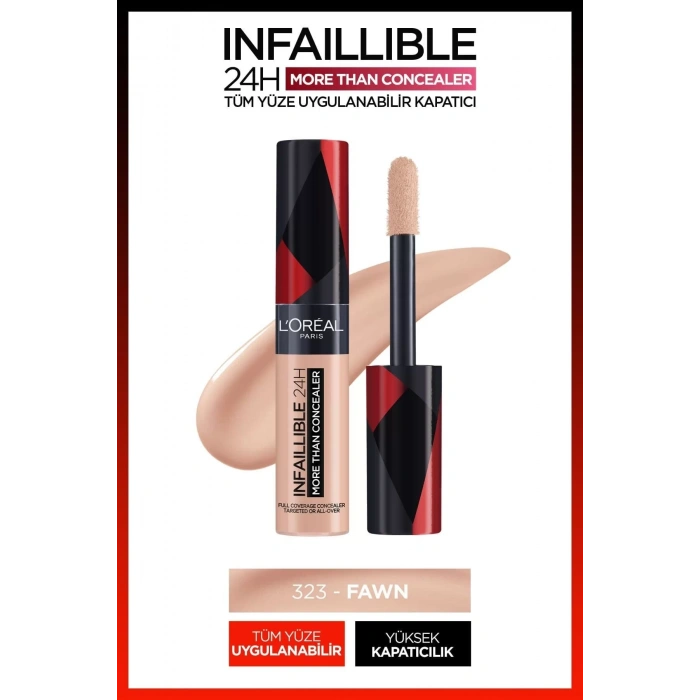 Loreal Paris Tüm Yüze Uygulanabilir Kapatıcı - Infaillible More Than Concealer 323 Fawn