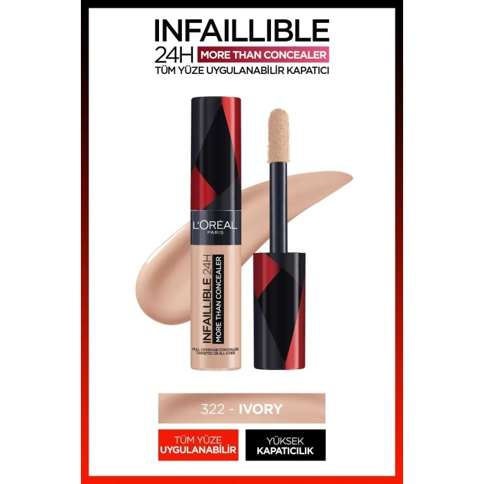 Loreal Paris Infaillible Tüm Yüze Uygulanabilir Kapatıcı 322 Ivory