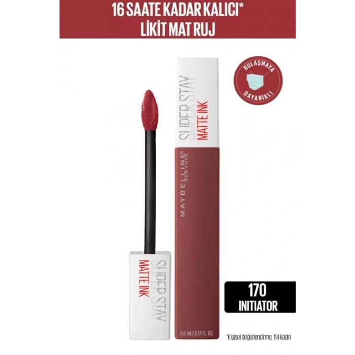 Maybelline New York Super Stay Matte Ink Likit Mat Ruj - 170 Initiator - Pembe