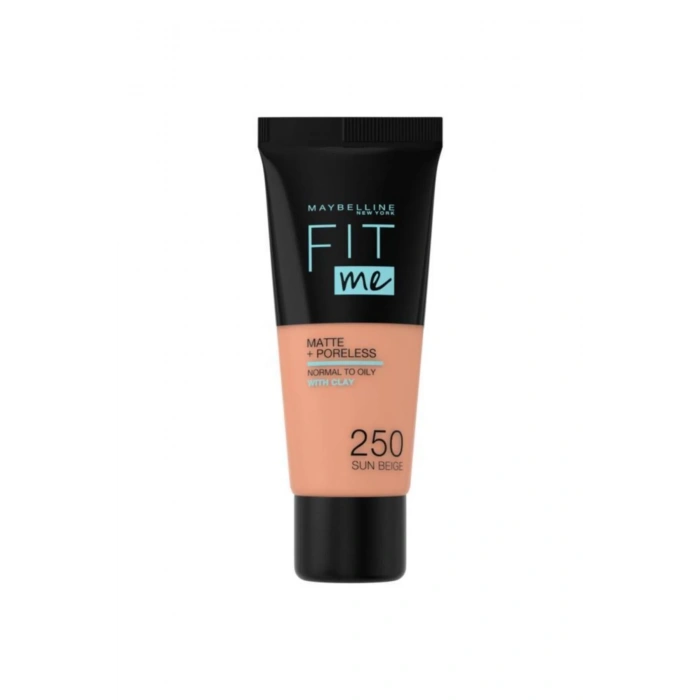 Maybelline New York Fit Me Matte + Poreless Fondöten - 250 Sun Beige