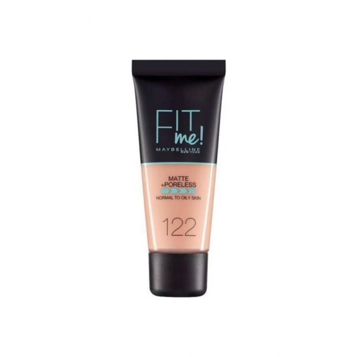 Maybelline New York Mat Fondöten - Fit Me Matte + Poreless Foundation No: 122