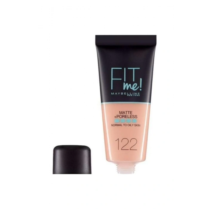 Maybelline New York Mat Fondöten - Fit Me Matte + Poreless Foundation No: 122