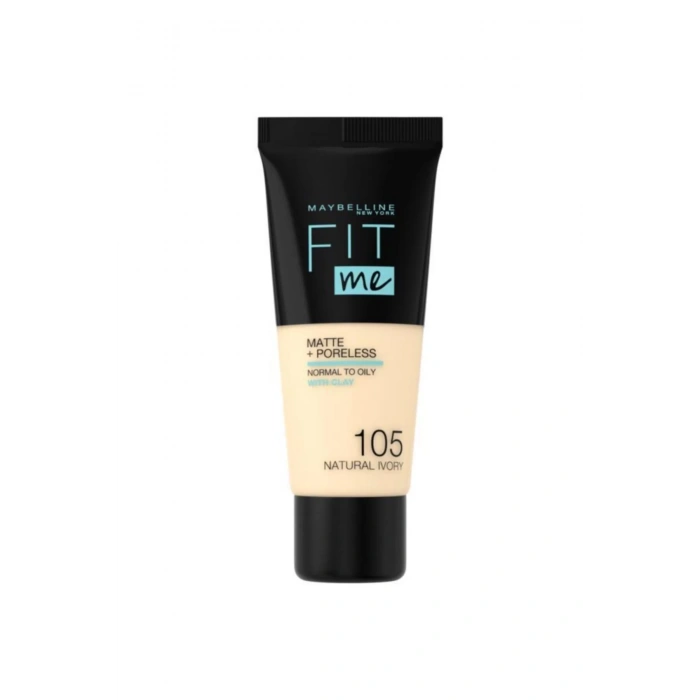 Maybelline New York Fit Me Matte + Poreless Fondöten - 105 Natural Ivory